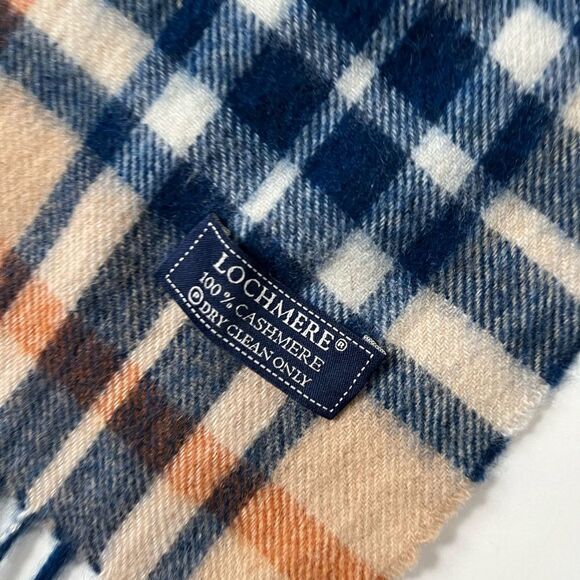 LOCHMERE 100% Cashmere Plaid Scarf - Picture 5 of 7